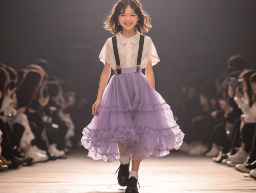 el garden Full-body photograph of an Asian girl a white short-s a8cb050e-b74c-4646-860b-b3e2a821e0a8